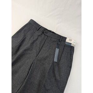 NWT Louis Raphael Men's Dress Pants 34x32 Mario Wool Flannel Granite Gray *Read